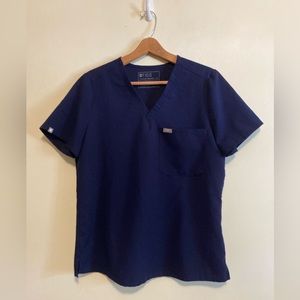 Figs Navy Blue one pocket top -Medium